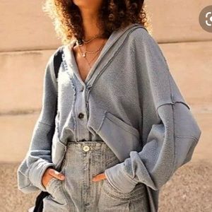 Free People Jordan Jacket in Lakeshore Blue